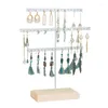 Boîtes de rangement, support de boucles d'oreilles simples, présentoir de bijoux, boucles d'oreilles, colliers, bagues