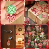 Stitch 924pcs Diy Noel Elmas Boyama Anahtarlık Kolye Şeker Gnome Pırlanta Sanat Mozaik Key Ring Lady Bag Asma Süsleme Dekoru