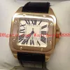 Fornitore di fabbrica 100 XL Oro giallo 18 carati W20071Y1 Orologio meccanico automatico da uomo Orologi da polso da uomo Corda in pelle 2897