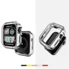 Pansarplätering TPU mjukt fodral full kropp anti-fall skyddande skalram för Apple Watch Series 3 4 5 6 7 8 9 IWATCH 40mm 41mm 44mm 45mm Ultra 49mm