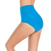 Kadın Mayo Yüksek Belli Mayo Bikini Dipleri Tankini Yüzme Şortları Kadınlar Uzun