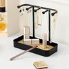 Jewelry Pouches Detachable Fashion Organizer Display For Earring Necklaces Storage Rack With Wooden Base Bracelet Hanging Holder
