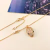 European and American fashion cross border full of stars set diamond snake head necklace new rose gold do not fade pendant net red collarbone chain