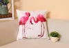 Kissen Nordic Flamingo Tropical Leaf Cover Blume Polyester Wurf Home Dekoration Sofa Dekorative Kissenbezug