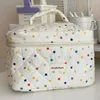 Sacs de cosmétiques Colka Polka Dots Sac Toitrage Sac de maquillage de grande capacité Étui de rangement pour les femmes et les filles