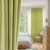 Cortinas de linho com textura de veludo, cortinas blackout para sala de estar, quarto de luxo, janela, tenda pronta, sombra 75%
