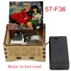 Boxes battery powered inuyasha to love end you are my sunshine Wooden Music Box friends Chritmas party New Year Gift
