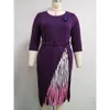6Xl Printed Patchwork Mother's Oversized Women's New Dress Turkey Dress Jx019 104210