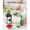 Sangcon Dispenser Alimentare Combinato Adatto alla Cucina, Mixer 5 in 1 per Frappè, Frullati, Macinazione di Carne, Macinazione, Ecc., Barattolo da 40 e Tazza da 17 Once, con Portatile