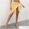 Dames Badmode Zomer Y Vrouwelijke Strand Effen Kleur Bikini Er-Ups Bandage Kwasten Er-Up Rokken Dames Strandkleding 2021 Drop Delivery Appa Otpwe