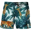 Nya Jungle Animals Bermuda Shorts för herrkläder unisex strand kort överdimensionerad 2022 avslappnad sommar 3d tryck Sweatpants 363d#