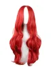 Парики вьющиеся парики FeiShow синтетическое термостойкое волокно длинные красные средние части волос костюм косплей женский Peruca женский парик