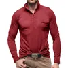 Magliette da uomo uomo abbigliamento stampato casual alla moda per maniche lunghe con collare di giunzione combo camisas