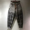 Erkekler Kot 2023 İlkbahar/Yaz Yeni Moda Trendi Çizgisi Baskılı Erkekler İçin Baskılı Elastik Pantolon Günlük Gevşek Gevşek Konforlu Yüksek Kaliteli Kotlar 28-36L2403