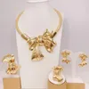 Necklace Earrings Set 2024 Trendy Fine Discount Italian Stud Jewellery For Women Bracelet Ring Sale 4 PC Holiday Gift H00739