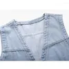 Damesvesten Dames Bijpassend Denim Vest Zonder Mouw Koreaanse Mode Zomer Mouwloos Cropped Korte Bomberjassen Jean Jas Drop Del Ot435