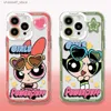 Cell Phone Cases Cartoon Powerpuffs Girls Phone Case For iPhone 15 14 13 12 Mini 11 Pro Max X XR XS SE 7 8 Plus Soft Transparent Cover Girl GiftY240325