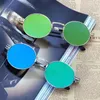 Sunglasses Vintage Retro Women Men Round Mirror Lens Metal Glasses Sport Eyewear