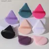 Sponges Applicators Cotton Triangle Velvet Powder Mini Facial Makeup Sponge Makeup Washable Lightweight Makeup Tool for Facial Eye Shadow 1/5/10 Q240325