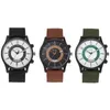 Orologi da polso LANCARDO Orologio militare tattico da uomo Campo sportivo Scala digitale Calendario Quadrante a contrasto bianco e nero Casual Nylon intrecciato