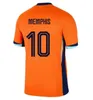 2024 25 Euro Cup Niederlande Fußballtrikots MEMPHIS DE JONG VIRGIL DE LIGT GAKPO DUMFRIES BERGVIJN KLAASSEN Fans Spieler Fußballtrikot Herren Kinder Kits Retro 1988 98 00 02