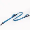 Leashes Pet Dog Leashes 2 Handles with Soft Thick Padded Big Dog Leash Rope Two Layers Nylon Safety Control For Dog Supplies