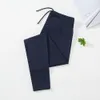 Pantaloni da yoga a vita media con coulisse in vita Phe Pocket Pantaloni da yoga da uomo ad alta elasticità da corsa Pantaloni sportivi casual Pantaloni 92ZM #