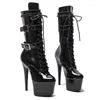 Buty taneczne Auman Ale 17 cm/7 cali Pu Upper Sexy Exotic High Heel Platform Party Kobiety kostki Buty 247