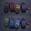 Bow Ties 2024 Design Mix Colors Nice Handmade High Grade Wholesale 7.5 Cm Classic Silk Tie Suit Accessories Gray Men Fit Business