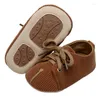 Babyschoenen Baby Baby Jongens Meisjes Mocassins Sneakers Tie-Up Zachte Zool Platte Schoenen Prewalker Antislip Walker