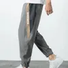 Pantalon d'été pour hommes Taille élastique Lâche Séchage rapide Cordon de soie Soie Quotidienne Porter à la cheville Multi Poches Hommes Pantalons de survêtement Mâle Clo J97Z #