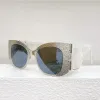 Spettacano in metallo sl m24 occhiali da sole acetato designer di marca di moda occhiali da sole vintage argento fantasia strani per le donne occhiali da sole Uv400