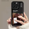 Cell Phone Cases Coffee Phone Case For iPhone 15 Pro Case For iPhone 11 12 13 14 Pro Max XR XS X 7 8 Plus SE Candy Color Shockproof Bumper CoverY240325