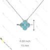 Créateur de bijoux pour femme Collier diamant Van Clover Collier en nacre Acier titane Plaqué or 18 carats Ne se décolore jamais Non allergique, Store/21621802