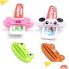 Other Bath Toilet Supplies Pp Plastic Tootaste Squeezers Cartoon Extruder Cleanser Dispenser Rolling Holder Bathroom Accessories Drop Dhccm