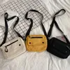 Axelväskor kvinnor canvas väska japan stil flicka liten koreansk kvinnlig messenger crossbody handväska telefon