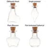 Lagringsflaskor 5st mini bröllop levererar hem dekoration diy hängen viage glas kork tomma provburkar som önskar flaska