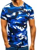 Patrón de camuflaje para hombres Camisetas deportivas al aire libre Manga corta Verano Impresión 3D suelta Casual Fitn Tops Cuello redondo Hombre Tamaño grande Tees 94gx #