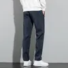 Men's Pants Elegant Fashion Harajuku Slim Fit Ropa Hombre Loose Casual All Match Sweat Pockets Thin Style Straight Leg