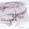 Braccialetti di collegamento Creativo fatto a mano Conchiglie di stelle marine Ciondolo di perle Regolare braccialetto Cavigliera Amicizia per gioielli di lusso da donna 2024