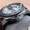 Mens Watch Mechanical Special Edition 완전 자동 자체 프라이밍 라미운스 실제 가죽 스트랩 남성 시계 디자이너 방수 손목 시계 스테인리스 스틸