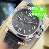 Paneraiss DEISGN Movement Watches Luminous Machine Watch00777 Mens Manual Mechanical Large Diameter 44 Black Plate Luxury Full Stainless steel Waterproof Wristw