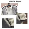 Koreanische Männer Winterjacken Reißverschluss Strickjacke Mantel Fleece Dicke Warme Gepolsterte Pullover Jacke Künstliche Pelz Luxus Männliche Kleidung L5sf #