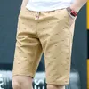 Zomer Mannen Fishbe Print Shorts Broek Katoen Losse Casual Mode Strand Pantales Cortos joggers Streetwear Korte Homme H0MP#