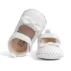 Primi camminatori KIDSUN Neonate Scarpe da culla per bambini Ballerine Suola morbida in gomma Battesimo Nato Bowknot Abito da sposa da principessa