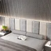 Adesivos quarto cabeceiras de luxo isolamento acústico tatami fundo parede autoadesivo sofá encosto cabecero cama 135 decoração da parede