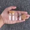 Potten 6 stuks 20 ml Maat 37x40mm Mini Glazen Pot met Kurk Kleine Container Potion Fles parfum Flesjes voor Kunst DIY Ambachten