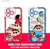 Mobiltelefonfodral Anime Crayons Shin-Chan Funny Phone Case för Samsung S24 S23 S22 S21 S20 S10 FE Note20 Plus Ultra Lite 5G Clear Soft TPU Covery240325