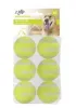 Brinquedos 6 x bolas de tênis para cães substituição exercício treinador lançador chucker gato salto esporte brinquedo afp hyper fetch mini pet