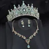 Necklace Earrings Set Luxury Wedding Crown For Women Tiaras Princess Party Prom Bride Jewelry Bridal Pageant